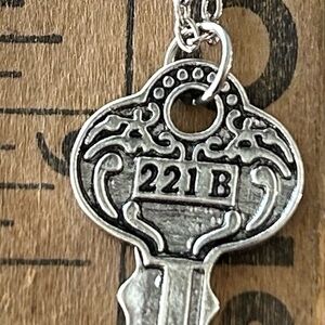 Sherlock Holmes - 221B Key Necklace.  NEW